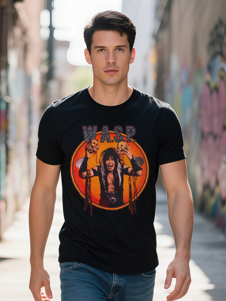 Men S Casual Graphic T-Shirt Black with Orange Red Design Round Neck Short Sleeve Summer Tee Unique Gift for