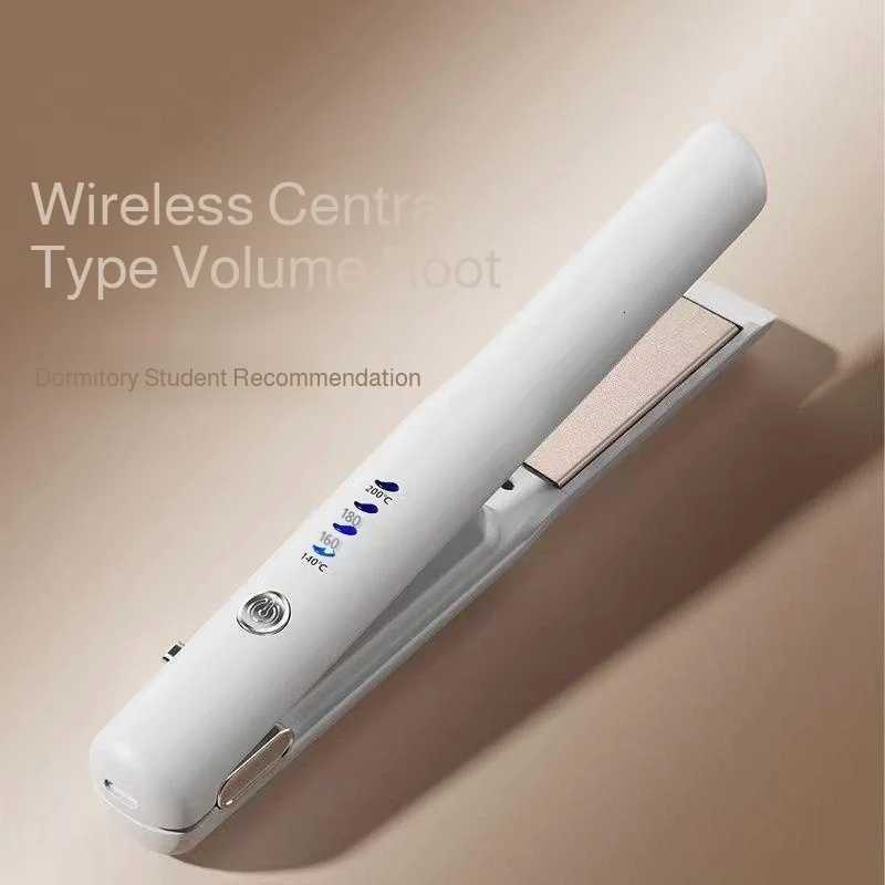 Portable Corn Fluffy USB Straight Curler with Splint and Wireless Charging Hair Styling Tool W250814