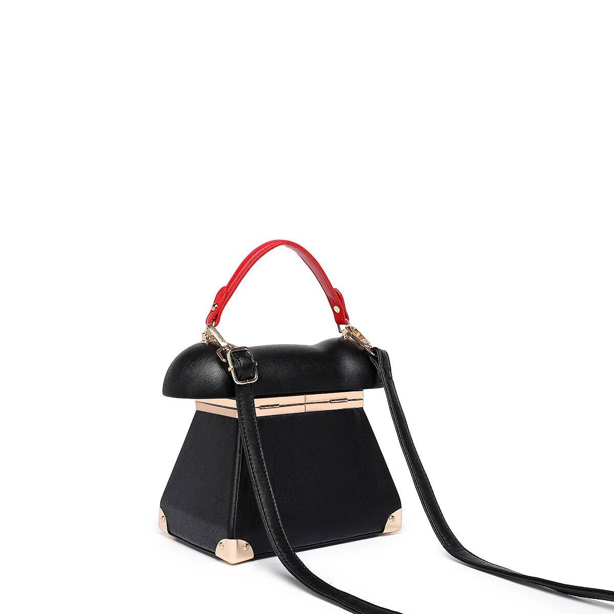 A niche, light , retro women's bag that is fashionable and versatile, an old-fashioned landline phone design handbag high-quality