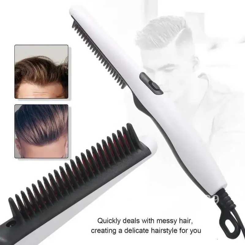 Multifunctional Hair Comb Brush Beard Hair Straightener Electric Mens Styler Quick Hair Straightening W250814