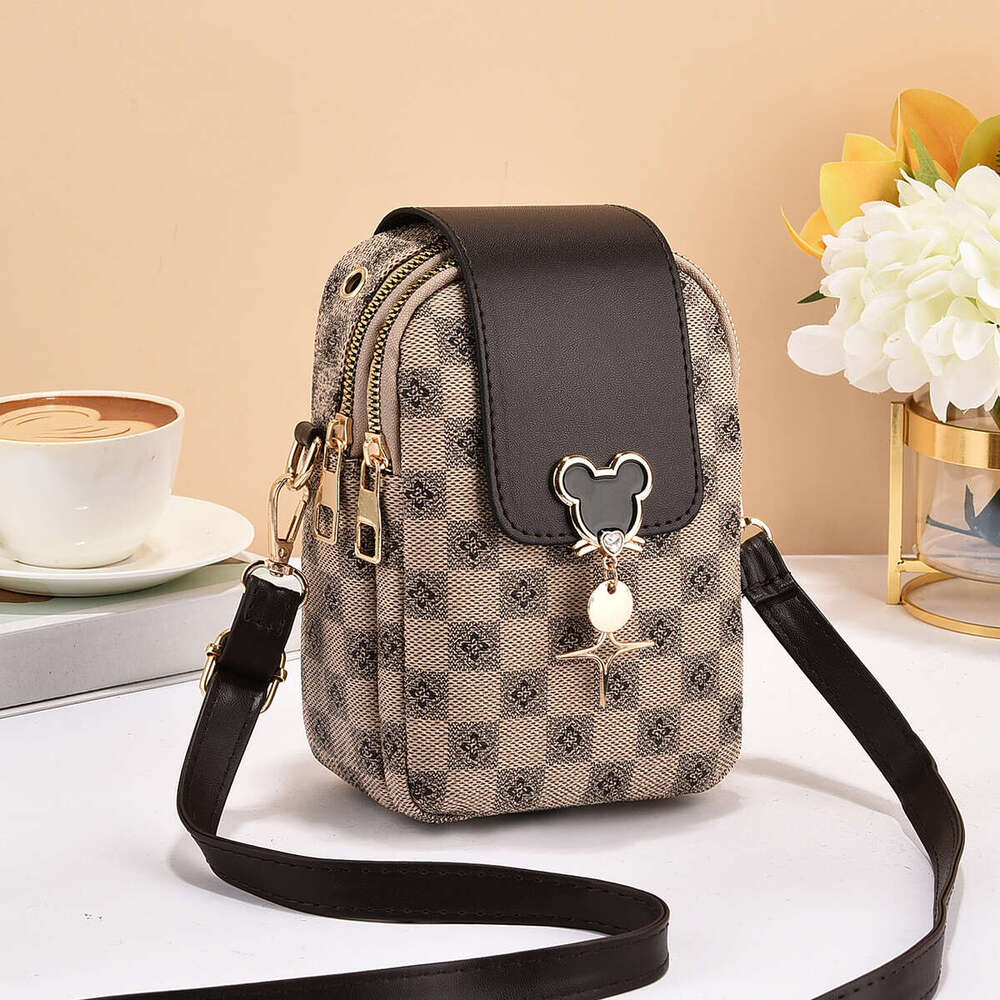 Mobile Phone 2025 Small Women's New Korean Version Versatile Simple Single Shoulder Crossbody Bag Summer