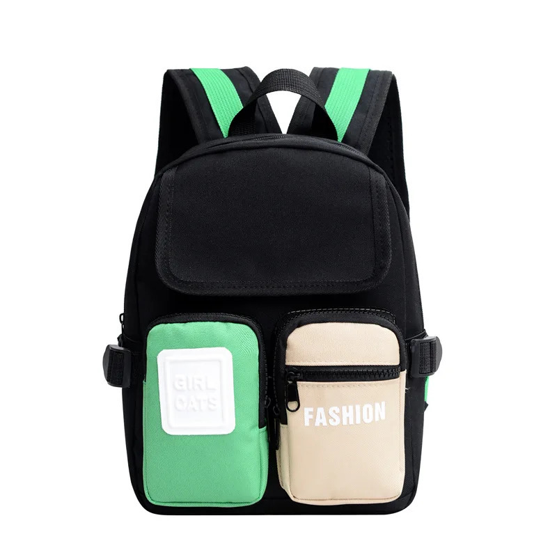 Japanese And Korean Trendy Printed Waterproof Childrens Backpack With Personalized Color Contrast Fashion Girl Backpack 250813