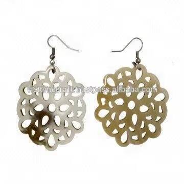 New Design Buffalo Horn Earrings/Earring Jewelry/Bulk Trumpet Fashion Earrings