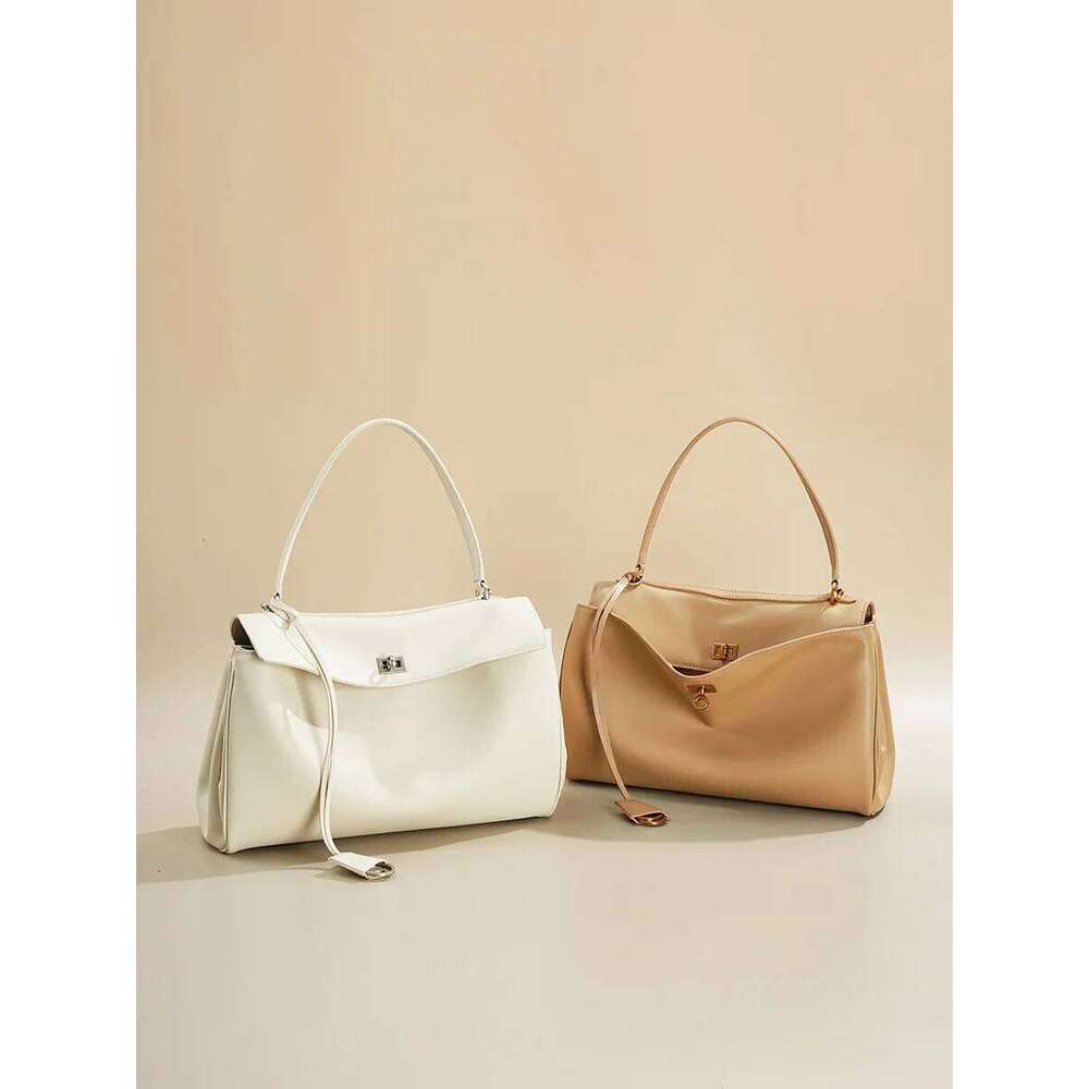 Rodeobag leather handbag, single shoulder crossbody bag, large capacity women's commuting high-end tote bag