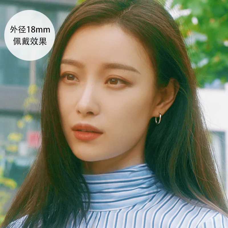 925 Sterling Silver Geometry Hoop Earrings for Women Fashion Silver Jewelry Gifts Trend XJ250814