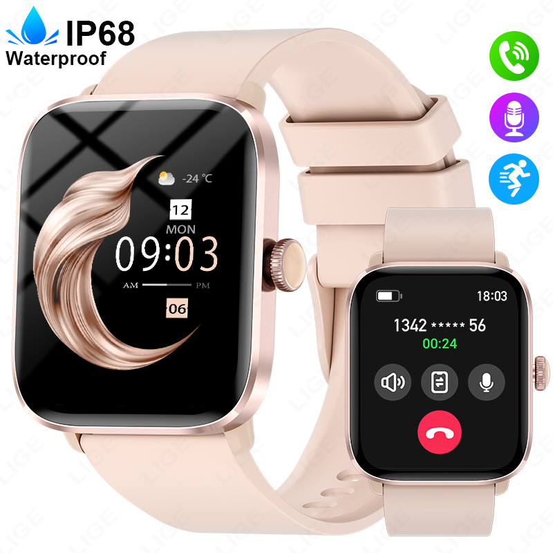 LIGE universal smart watch multifunction watch multiple sports dial custom dial remote control photography blood pressure heart rate deduction monitor