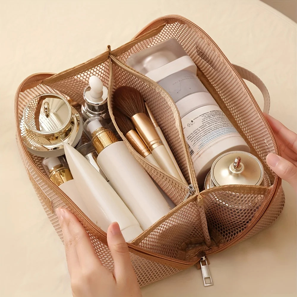 Makeup Organizer Female Toiletry Kit Bag Make Up Case Storage Pouch Lady Box Cosmetic Bag Organizer Bag For Travel Zip 250812
