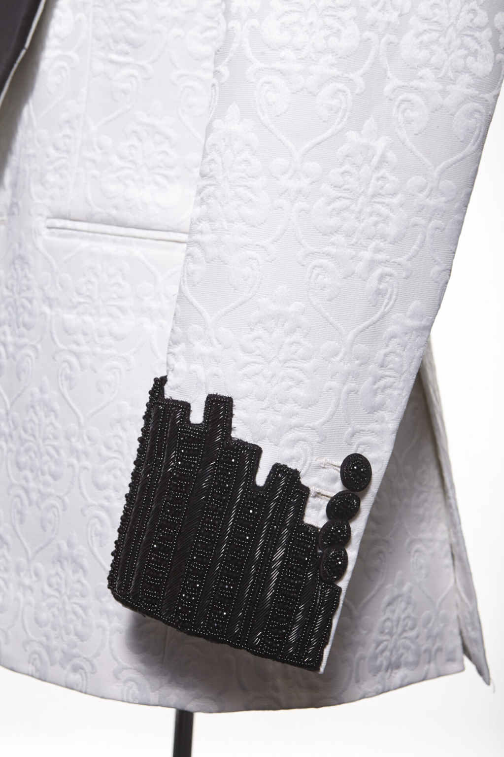 Floral Pattern Mens Tuxedos Designer Lapel Groom Wedding Pants Set Male Fashion Suit Customized Made Clothing 2 Pieces