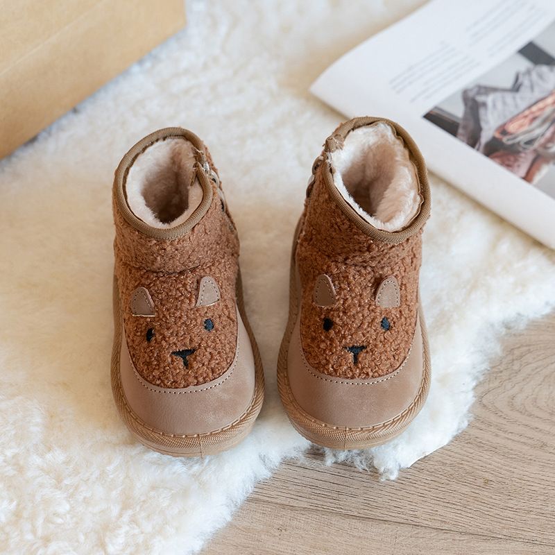 Infant Snow Boots For Children 2025 Cute Cartoon Little Toddler Plush Boots Thick Warm Cotton Shoes Kidsnest Kids Winter Boots Sizes Sizes US1C-US9C