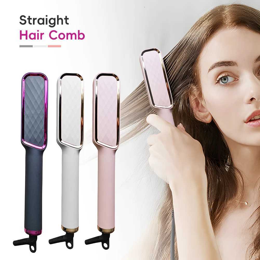 Electric Hair Straightener Comb Hair Brushes Straight Comb Smoothing Hair Styler Anti-Scalding Hairbrush Styling Tool W250814