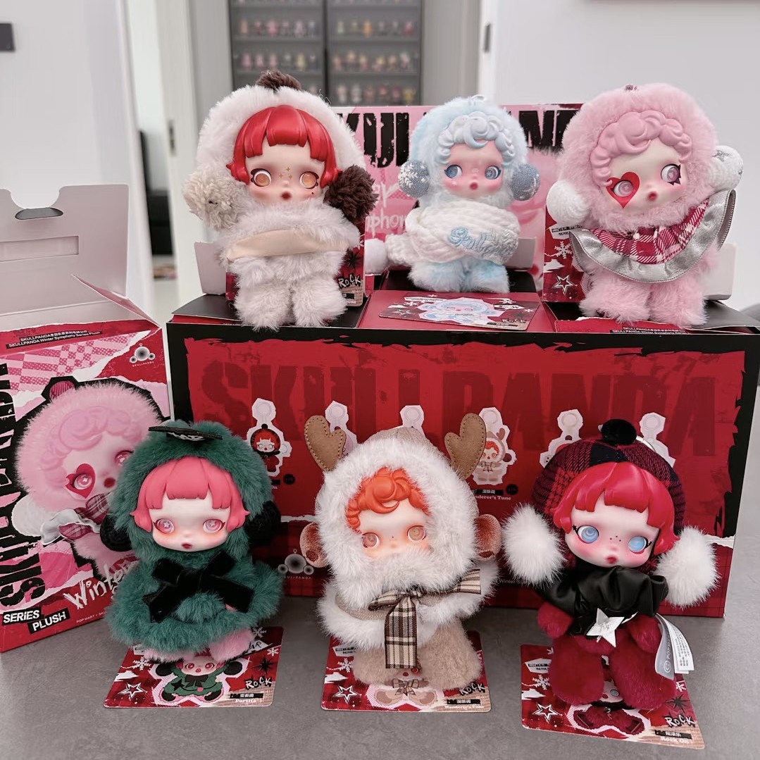 Bubble Mates Skull Panda Winter Melody Series SP Rubberized Fur Wall Decor Blind Box C251024