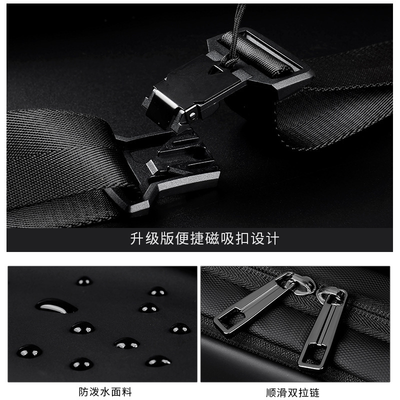 Luxury Brand Designer Bag Waterproof Crossbody Bag For Men 2025 Cycling Functional Work Bag Oxford Cloth Fashion Men's Chest Bag Commuter Shoulde