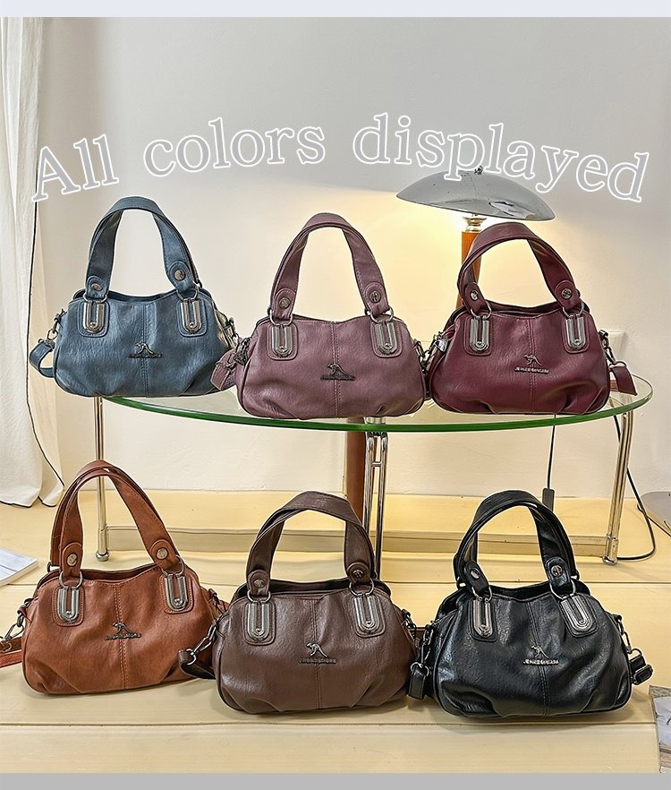 Womens One Size Fits All Zippered Shoulder Tote Bag for Everyday Use