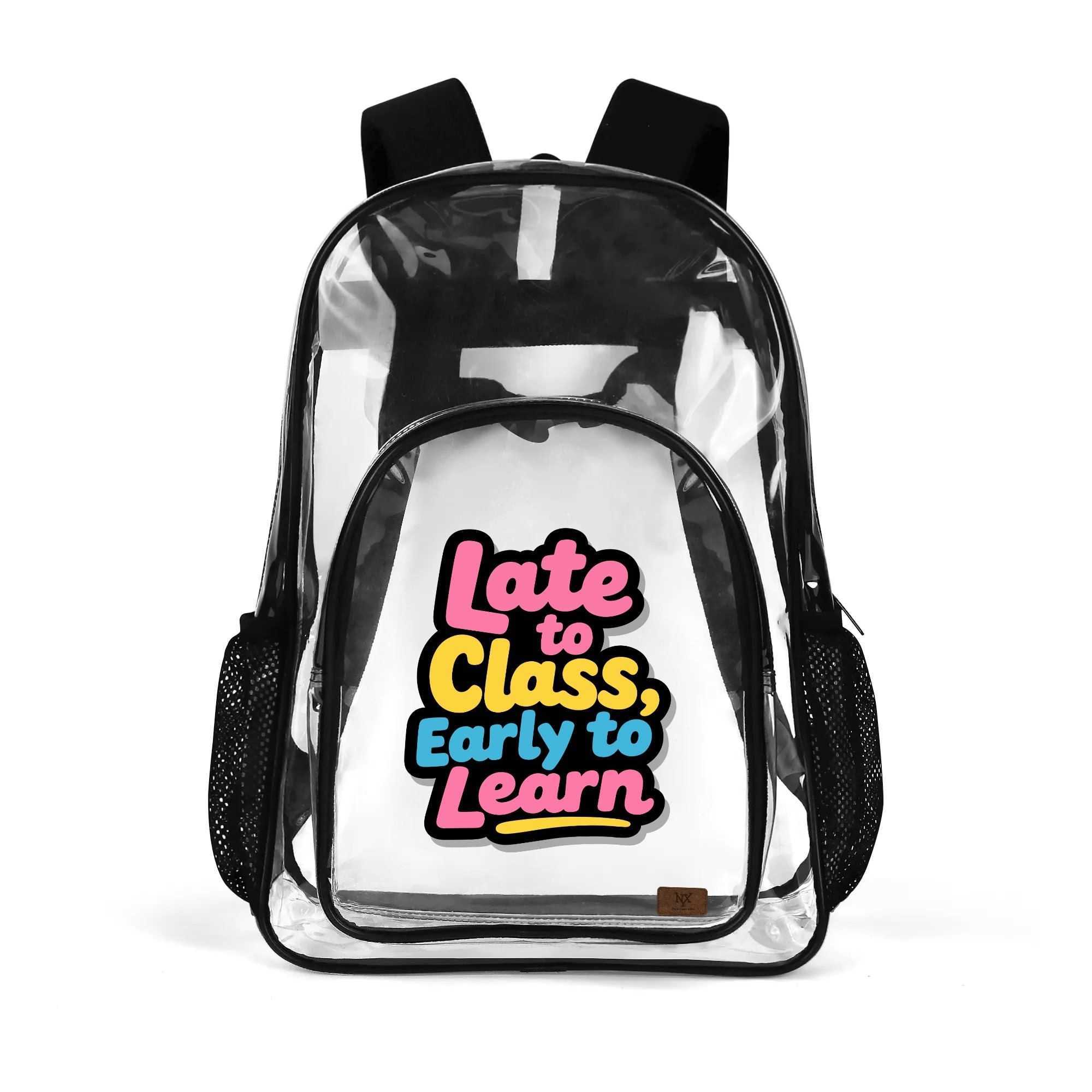NXY Large 17 Inch Clear Bag PVC See Through Transparent School Backpack Designer Men Bags Computer Bookbag Student Schoolbag 250814