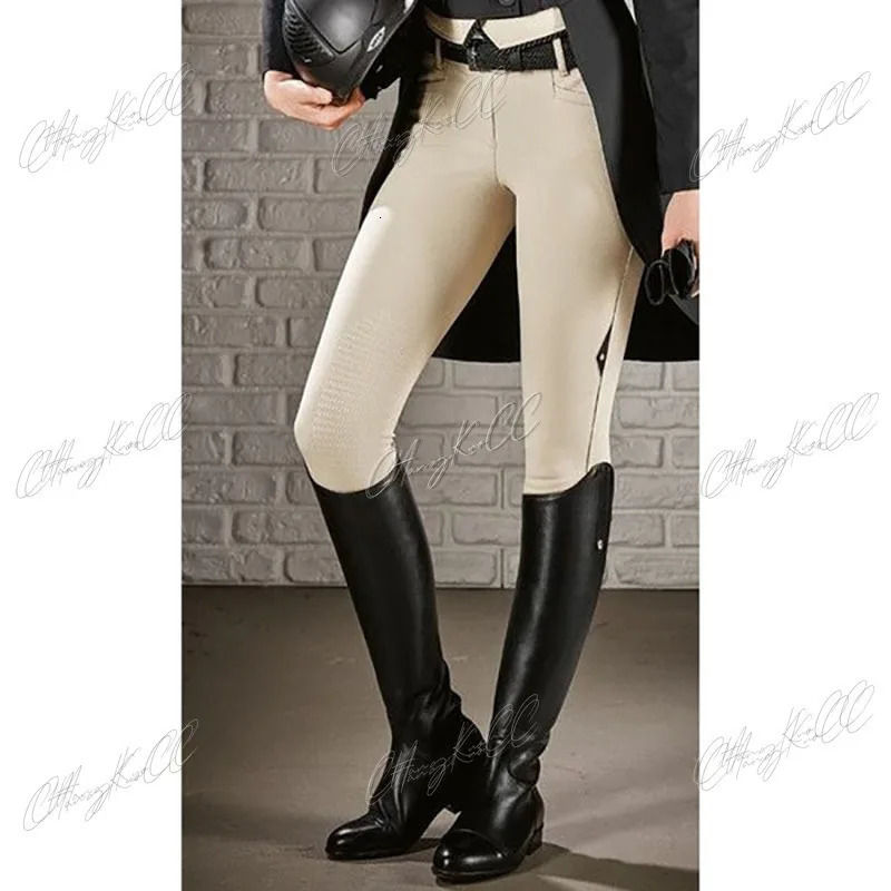 High Boots Horse Knee Rider PU Leather Shoes RidingEquestrian Long Bootcut Rider Wide Shaft Medieval Costume For Women 250812