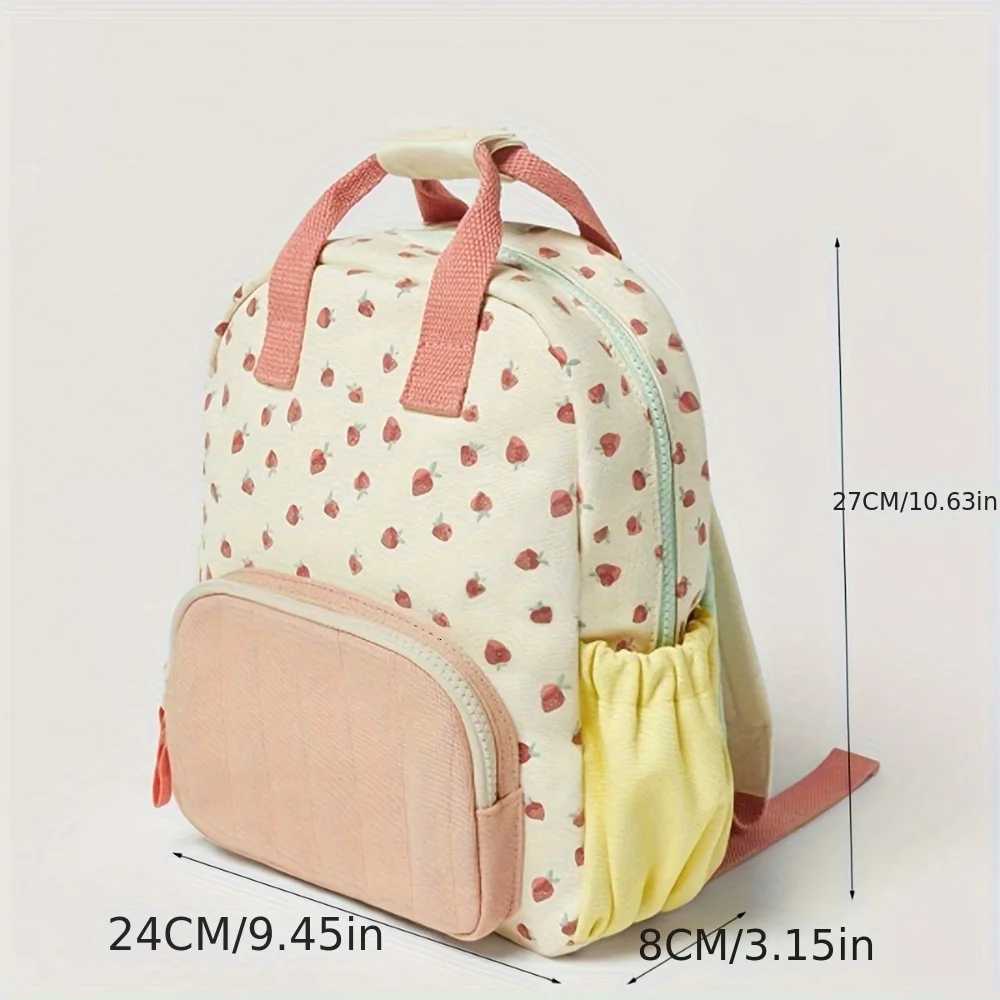 Custom Embroidery Name Strawbreey Girls School Backpack Kindergarten Schoolbag Lunch Tote Bag Purse Teens Girls Boys Kids Bags XJ250814