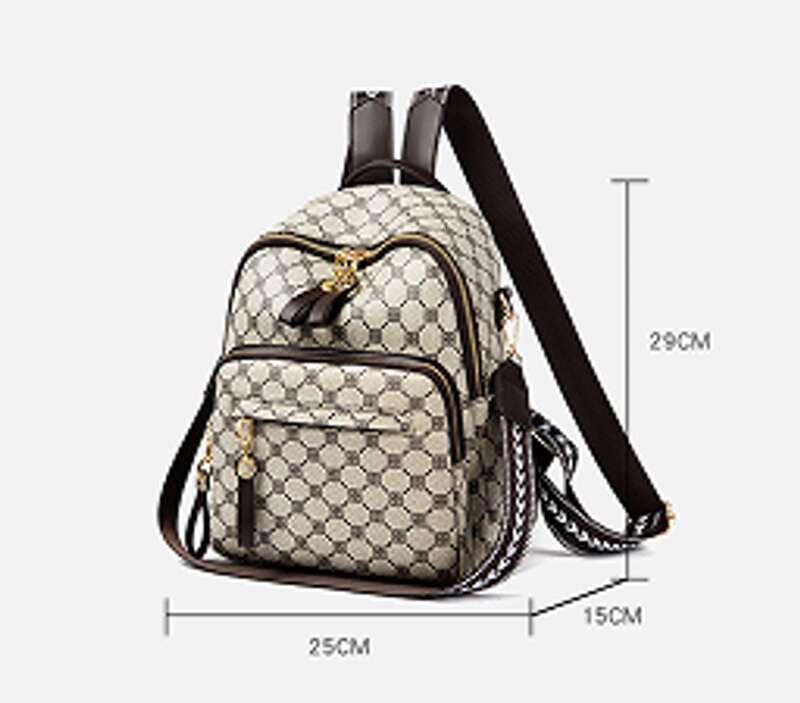 Women's new taste zipper large capacity to go out practical convenient simple atmosphere trend all fashion travel backpack