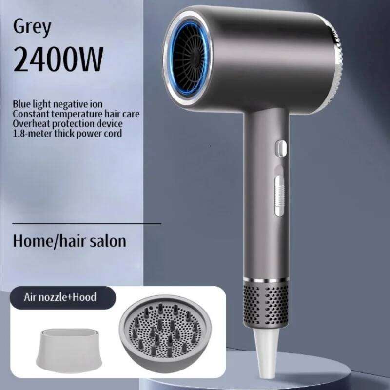New 2400W High-Speed Dryer With Blue Light Negative Ion Quick Drying And Silent Care, Dedicated For Home Hair Salons