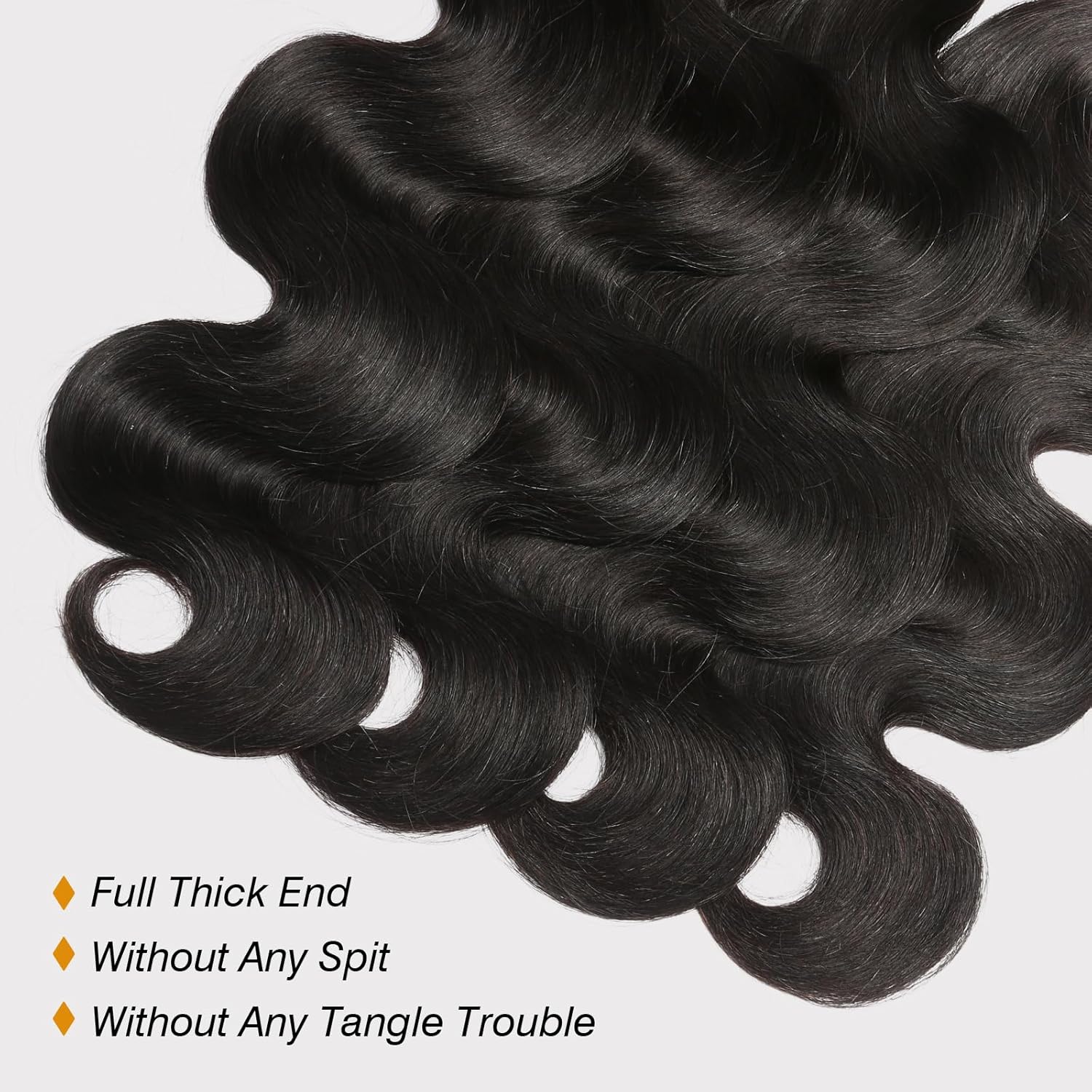 Human Hair Bundles Body Wave Bundles 10A Grade 100% Unprocessed Brazilian Virgin Hair 3 Bundles Deals Real Human Hair Extensions For Black Women Natur
