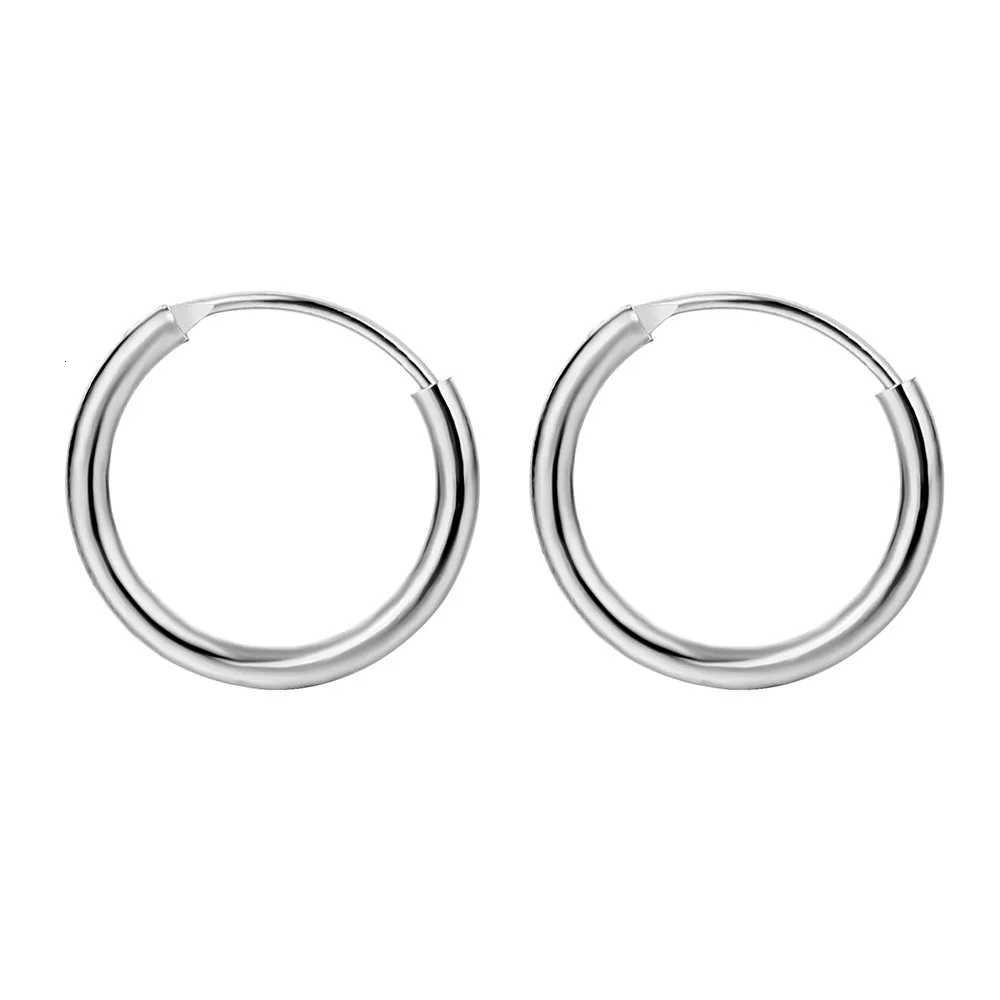 Vintage Metal Small Circle Hoop Earrings Punk Round Black Gothic Alloy Earrings for Women Men Huggies Earring Hip Hop Jewelry XJ250814