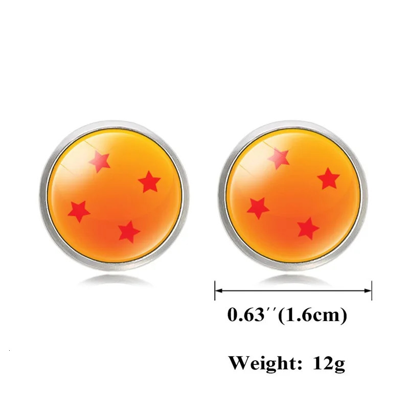 FIMAODZ Anime 7 Stars Balls Cufflinks for Mens High Quality Glass Cabochon Exquisite Male Shirt Cuff Links Wolf Dragon Buttons 250812