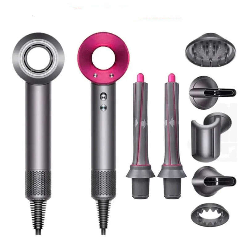 7-In-1 Curling-Iron Scalp-friendly Negative-Ion Care Quick-Dry Silent High-Speed Multi-Function Hair Dryer