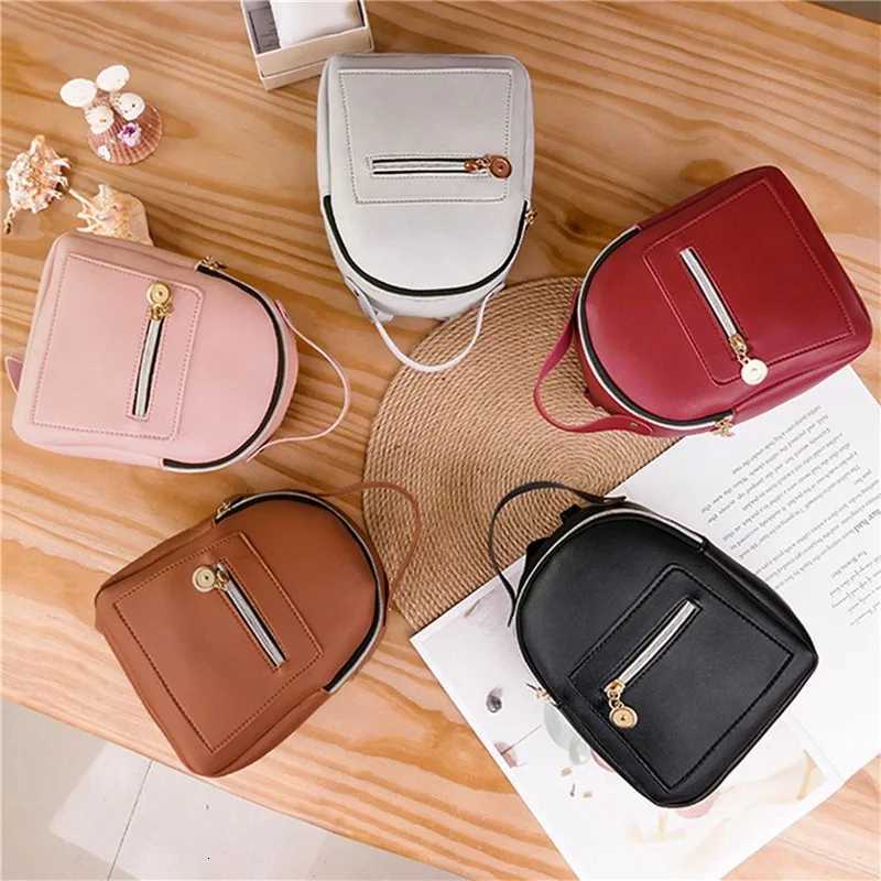 Female Backpack PU Small Teenage Girls Fashion Leisure Zipper Shoulder Bag High-capacity Women Mini School Backpack XJ250814
