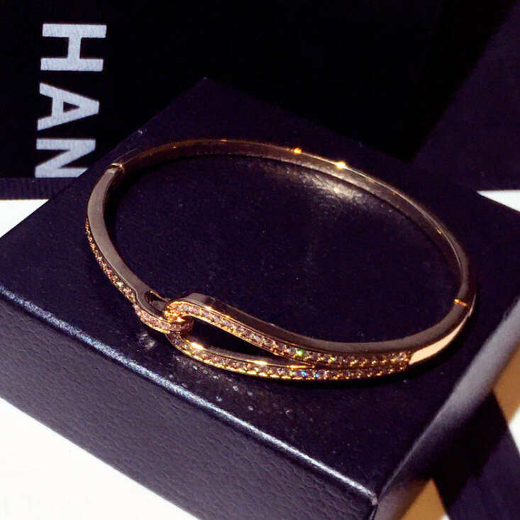 New Fashion Design Japanese and Korean Bracelet Trendy Zircon Inlaid Versatile Bangle Jewelry for Women S00329
