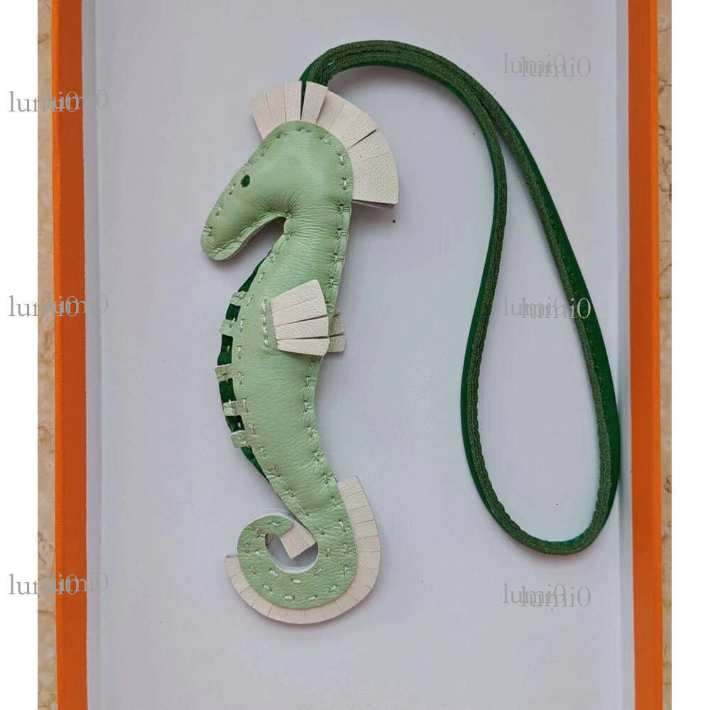 Handmade Sheepskin Seahorse Bag Pendant