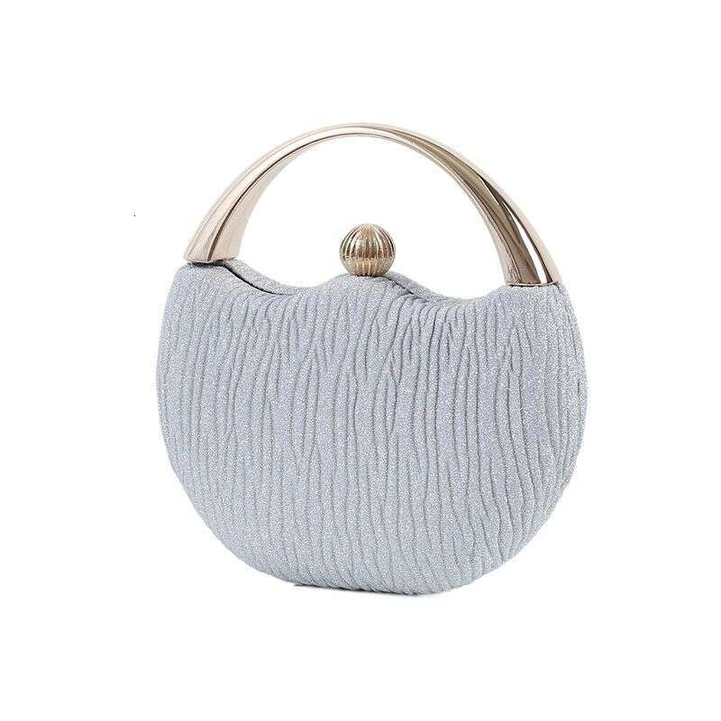 Retro bright pink portable banquet fashion arc dinner wedding party bead evening bag