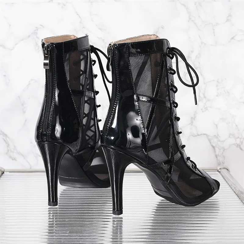 High Heels Womens Sandals New Open Toe Casual Latin Dance Shoes Girls Ballroom Sandals Large Dance High Heels Womens Shoes Size 43 W250814