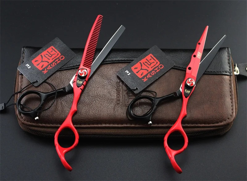 Professional 6 inch scissors Hairdressing scissors Barber scissors Straight Thinning Hair Cutting Tool 250812