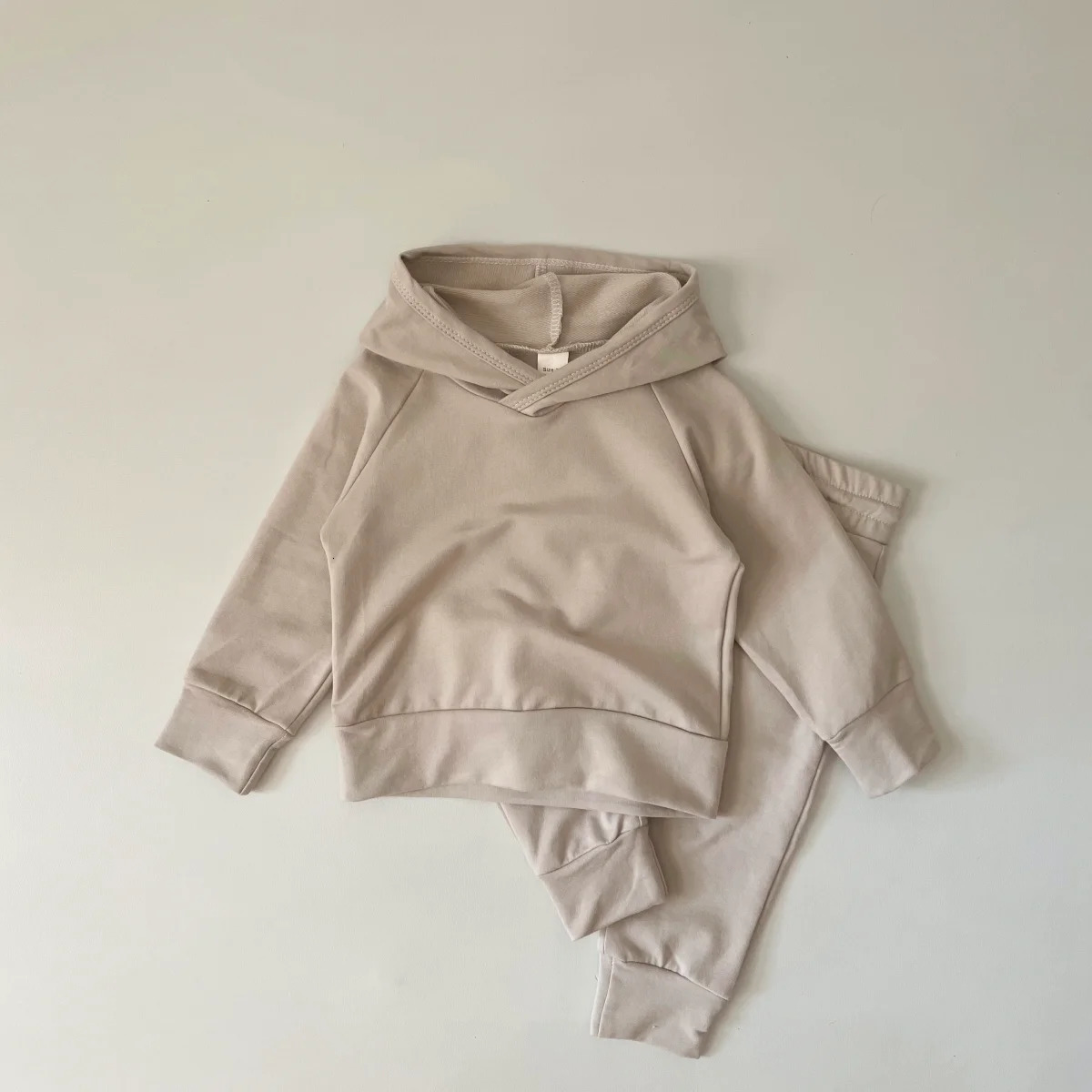 Infant Toddler Outfit Spring Autumn Boys Girls 100% Cotton Kids Childrens Set Hooded TopPants Sports Suit Baby 0-4 Years 2Pcs 250813