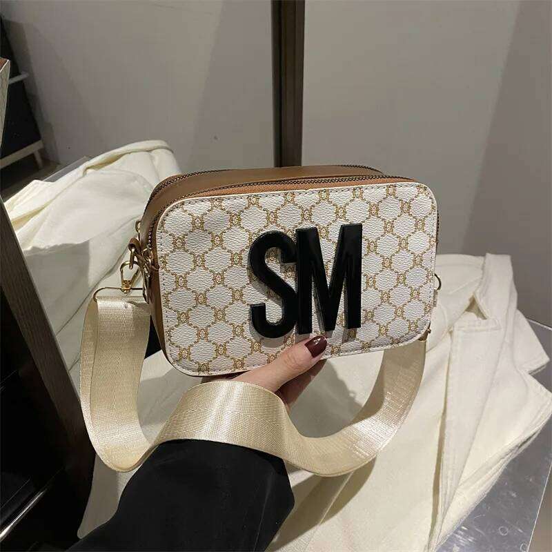 Designer Luxury Designer Luxury Spring Summer Floral Shoulder Bag Women Vintage Print Crossbody Purse Fashion Small Square Handbag Cute