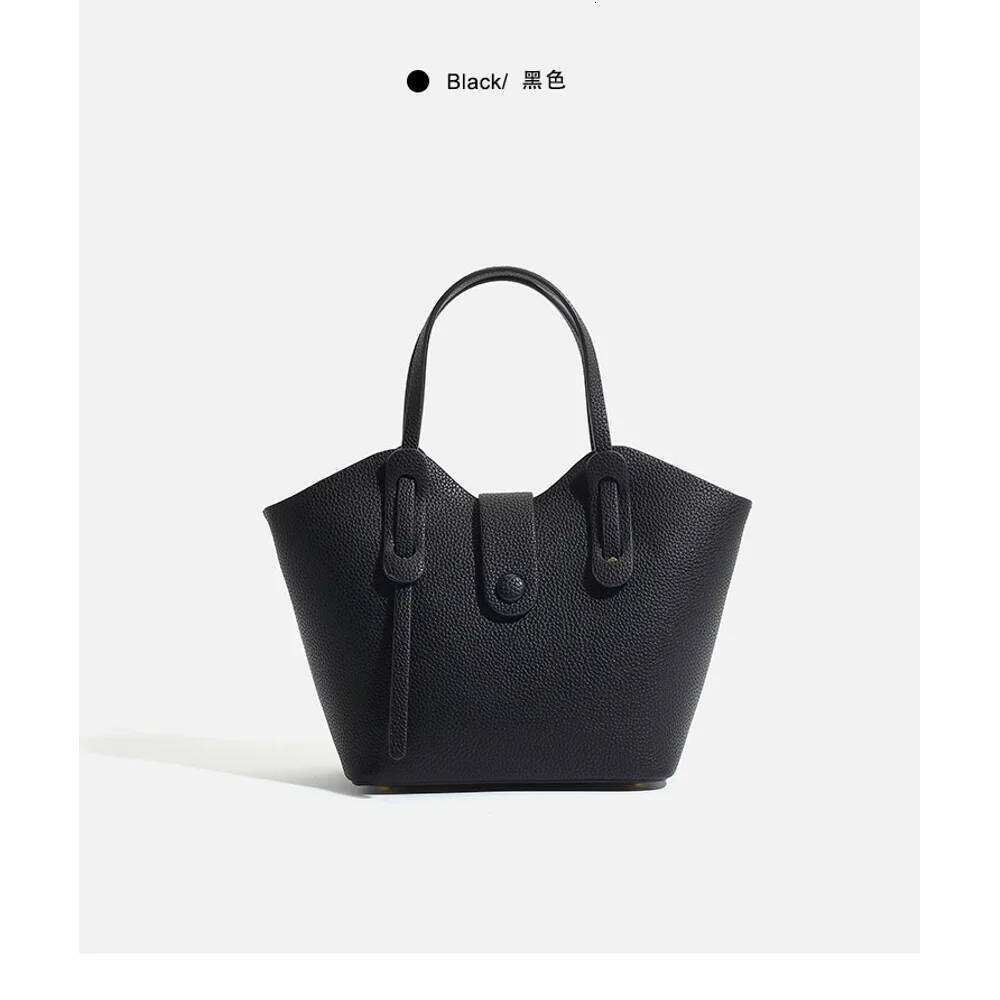 Designer Bags Simple Texture Lychee Pattern Wing New Style Hand-Held Bag, Temperament Vegetable Basket Crossbody Bag Luxury Bag