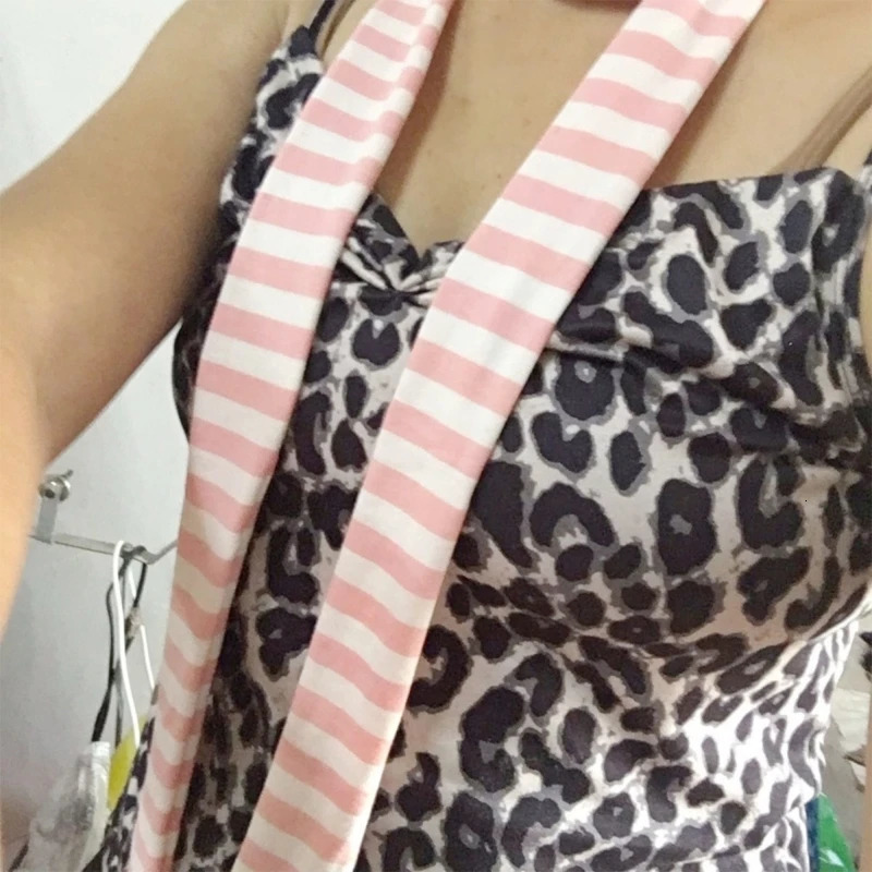 Lady Goth Harajuku Cool Scarve Y2k Girl Stripe Long Knitted Scarves Fashion Cloth Unisex Street Casual Neckerchief 250813