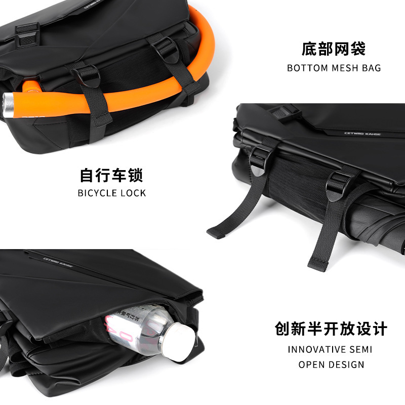 Luxury Brand Designer Bag Crossbody Bag For Men, Cycling Sports Functional Work Bag, Commuting Casual Messenger Bag, Large Capacity Oxford Cloth Men&#