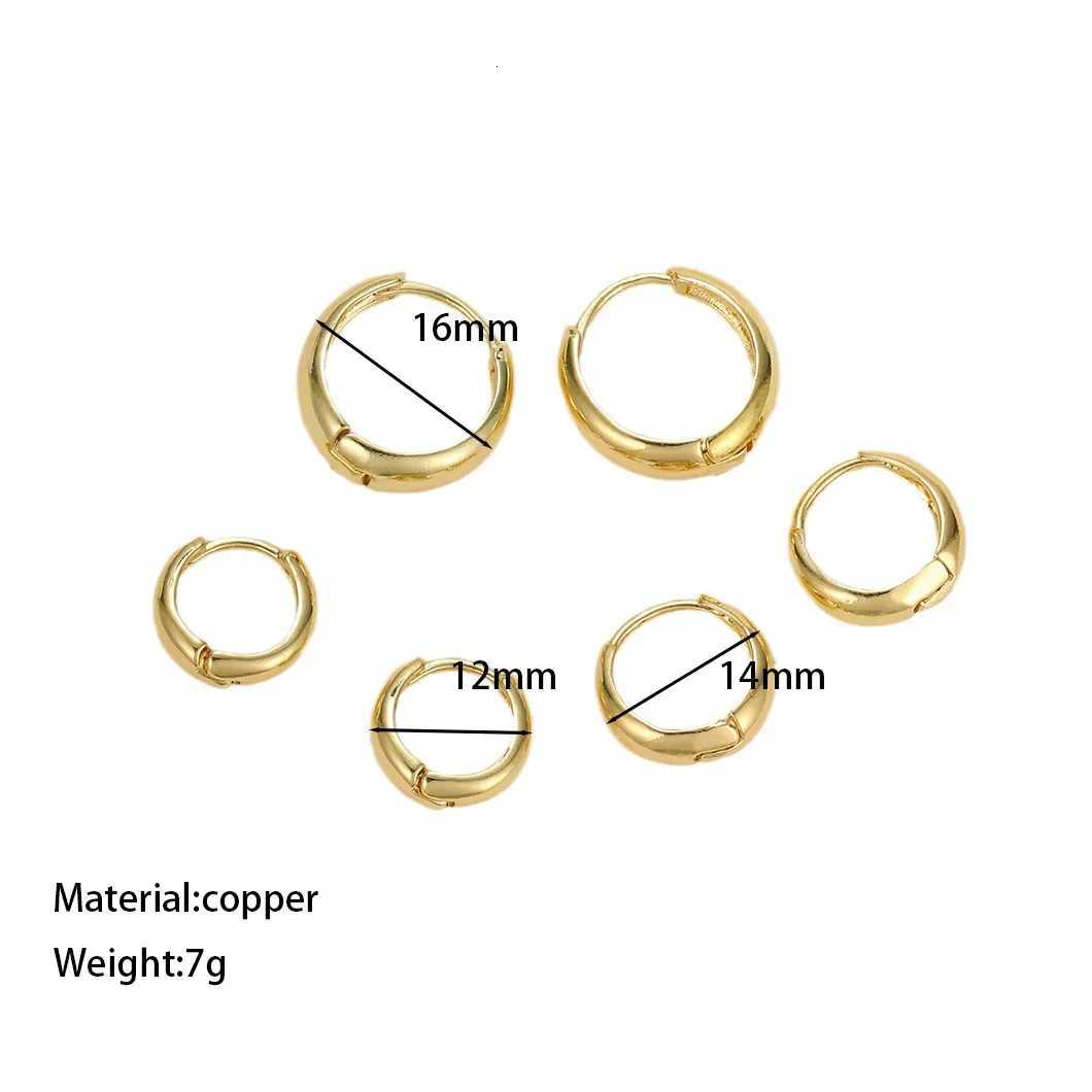 3Pairs Set Fashion Stainless Steel Crystal Oval Huggie Hoop Earrings for Women 18K Gold Plated Dangle Hoop Earring Punk Jewelry XJ250814