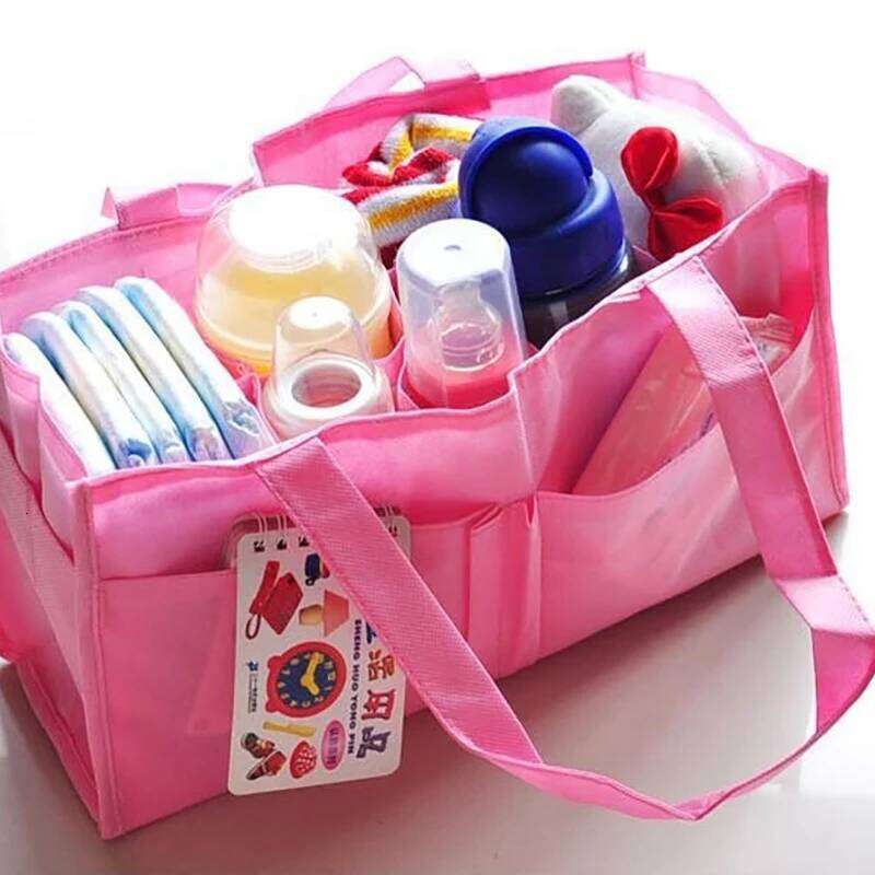 Portable Mummy Bottle Storage Multi-Function Separate Bag Nappy Maternity Handbag Baby Tote Diaper Organizer