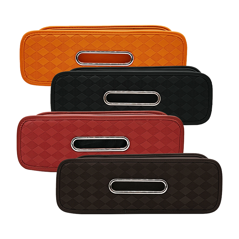 Car Organizer Car seatback storage box, multi-functional tissue box, car water cup holder, seat back storage compartment, interior decorations