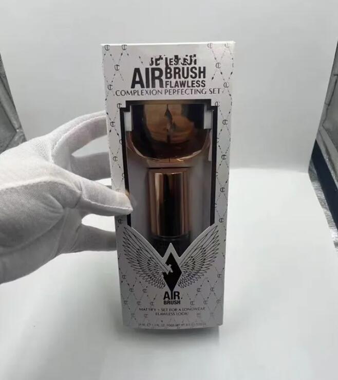 New Makeup Set Air Brush Flawless COMPLEXION PERFECTING SET 8ml Powder Compact No. 1 Palette 34ml Setting Spray Top quality 8g 0.28oz Cosmetics