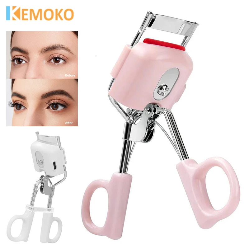 1PCS Heating Electric Eyelash Curler Cosmetic Makeup Tools Clip Lash Curler Lasting Lash Lift Beauty Eyelashes Makeup Tool Woman 250813