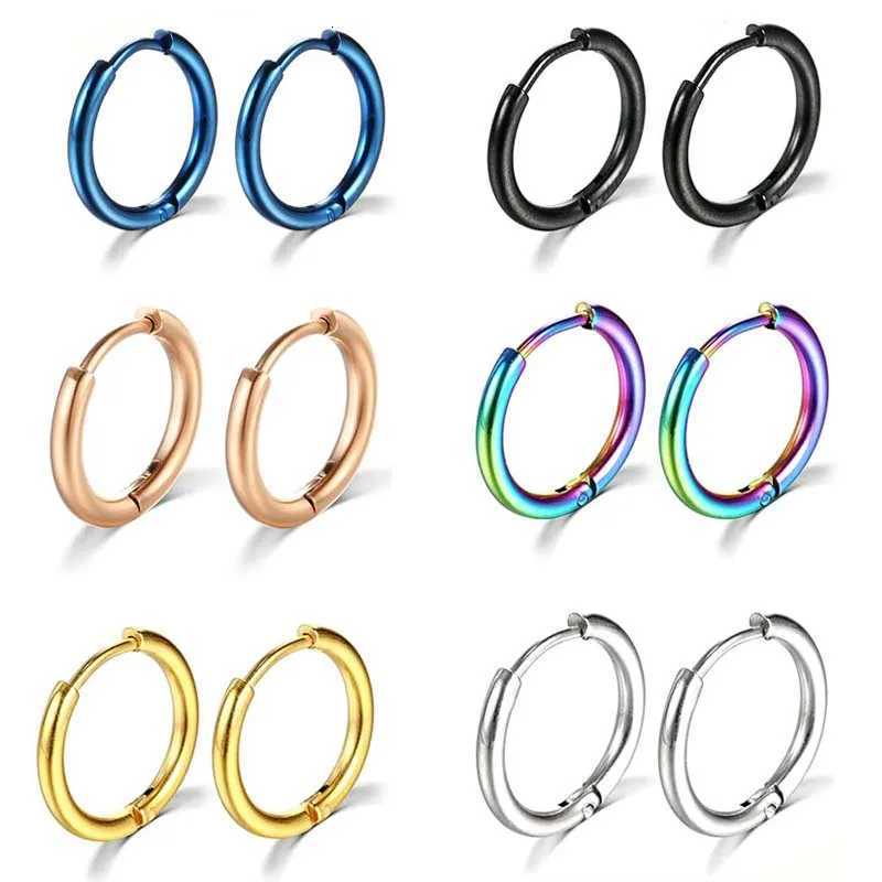 1 Pair Stainless Steel Hoop Earrings Women Men Gold Color Small Earrings Girl Jewelry Earrings for Women Cartilage Piercing XJ250814