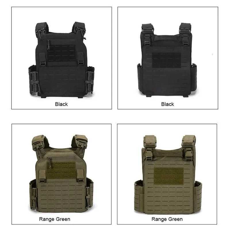 New Combat Vest 6094 Quick Detachab Light Laser Cut Tactical Vest Black Gear To Carry Protective Plate Y250814