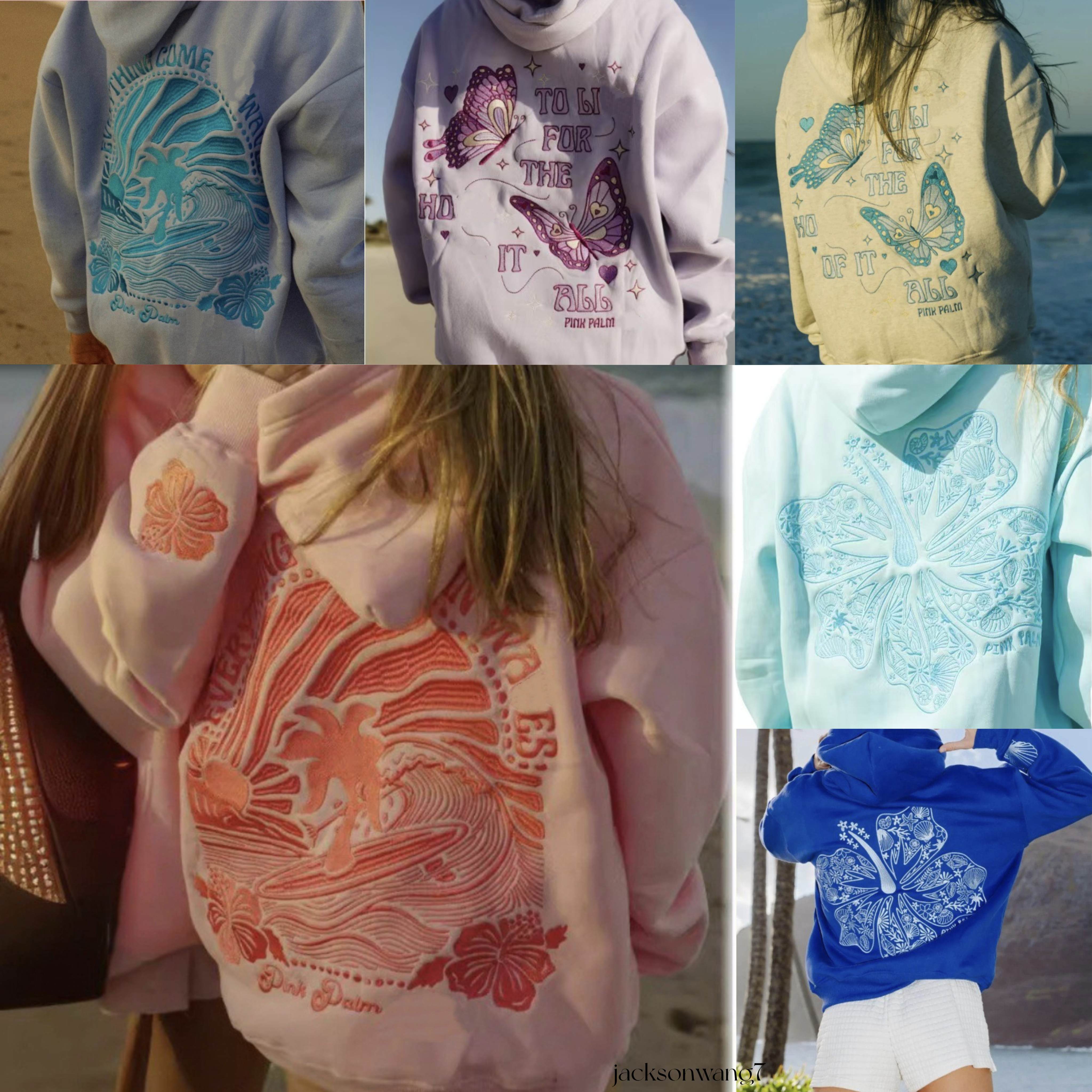 pink palm hoody designer Womens eatshirts school ppp hoodie For Woman Embroidered Hoody free people movement clothes Sweatshirt Fashion Streetwear Hoodies Jumper