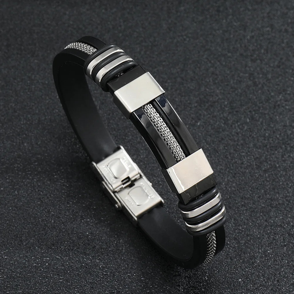 Noter Men Bracelet Stainless Steel 3 Colors Handmade Leather Braslet Hiphop Rock Punk Hand Accessories Gift For Him Pulseria 250812