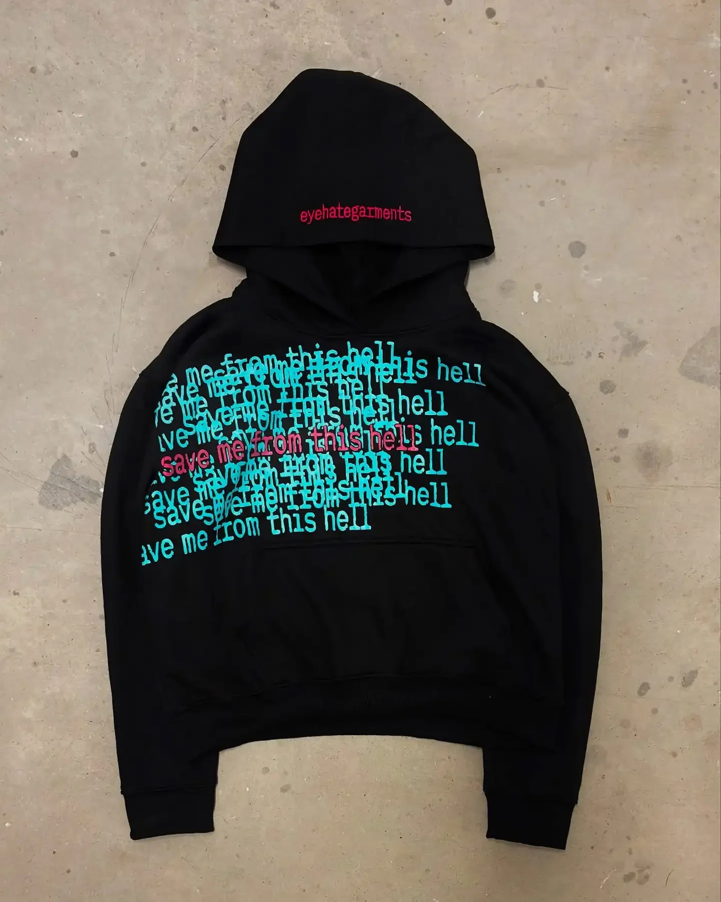 Harajuku Rock Hip Hop Letter Embroidery Mens Sportswear Two Piece Set Clothes Sweatshirt Casual Sweatpants Oversized Hoodie 250813