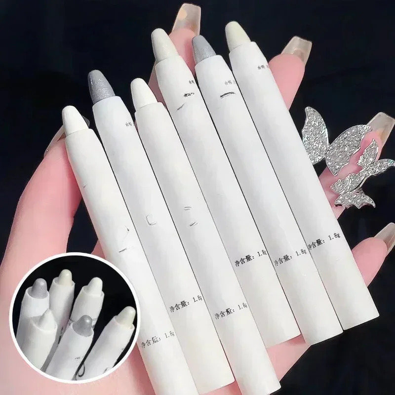 Matte White Lying Silkworm Highlighter Pen Pearlescent Eyeshadow Stick Pearl Eyeliner Waterproof Glitter Eye Shadow 250813