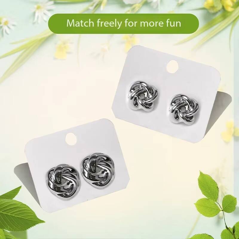 Cross-border Women's High-end Feel Sier Needle Exaggerated Creative Multi-layer Thin Hoop Earrings