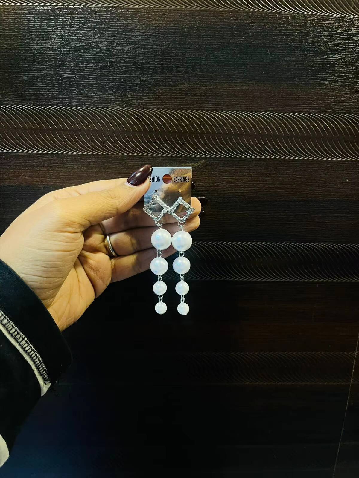 2024 Personality Large Pearl Earrings Gold Plated Fashion Exaggerated Long Accessories Women's Party